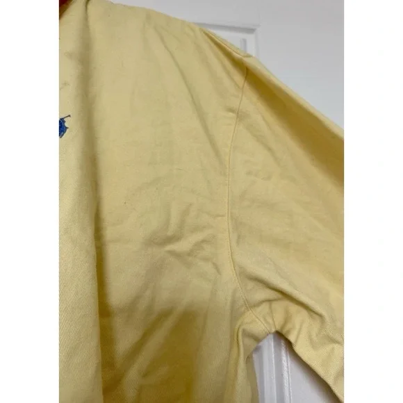 Vintage Polo Ralph Lauren Made In USA Men's Harrington Zip Yellow Jacket Size XL